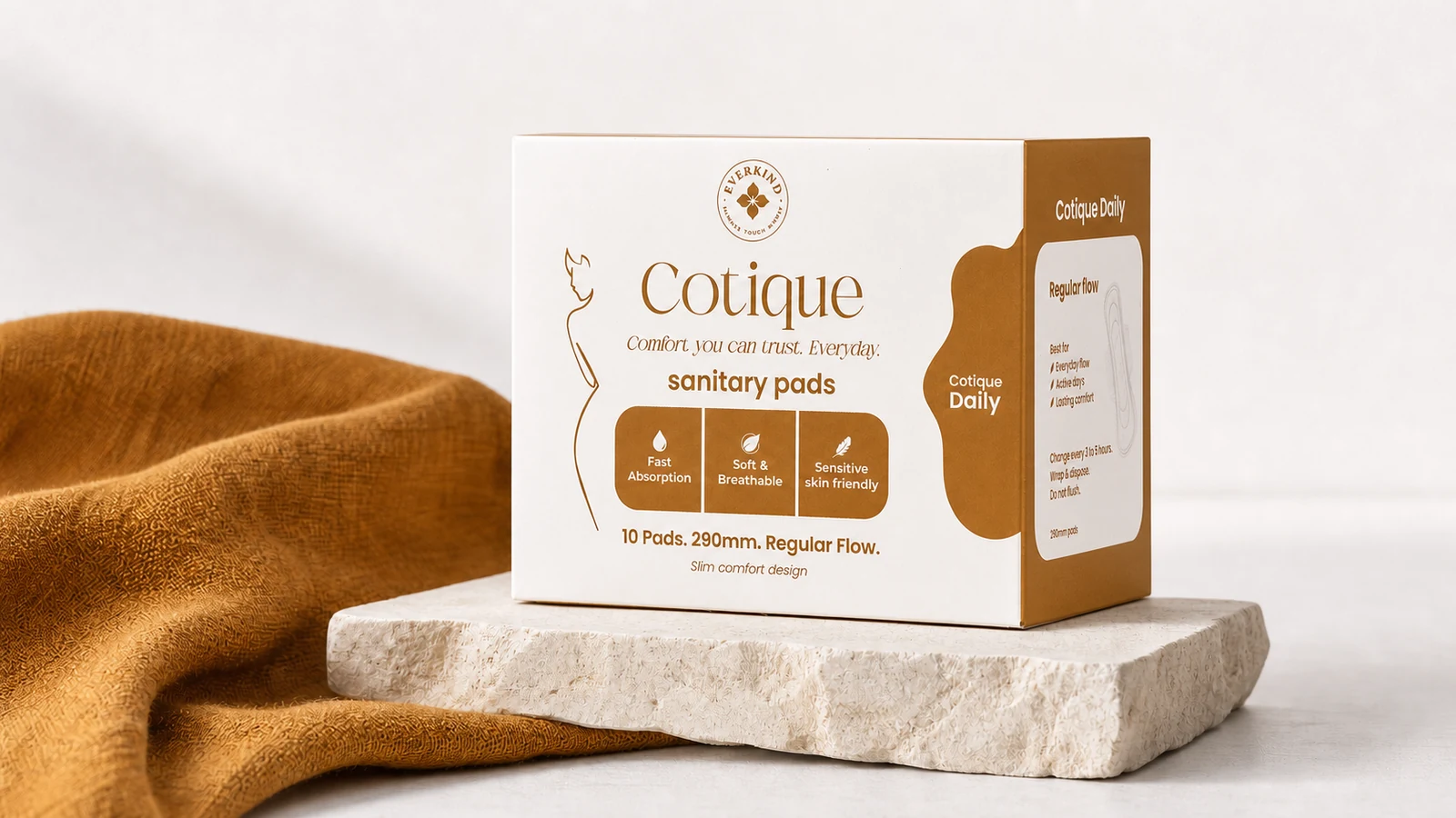 Cotique Daily pack campaign photograph