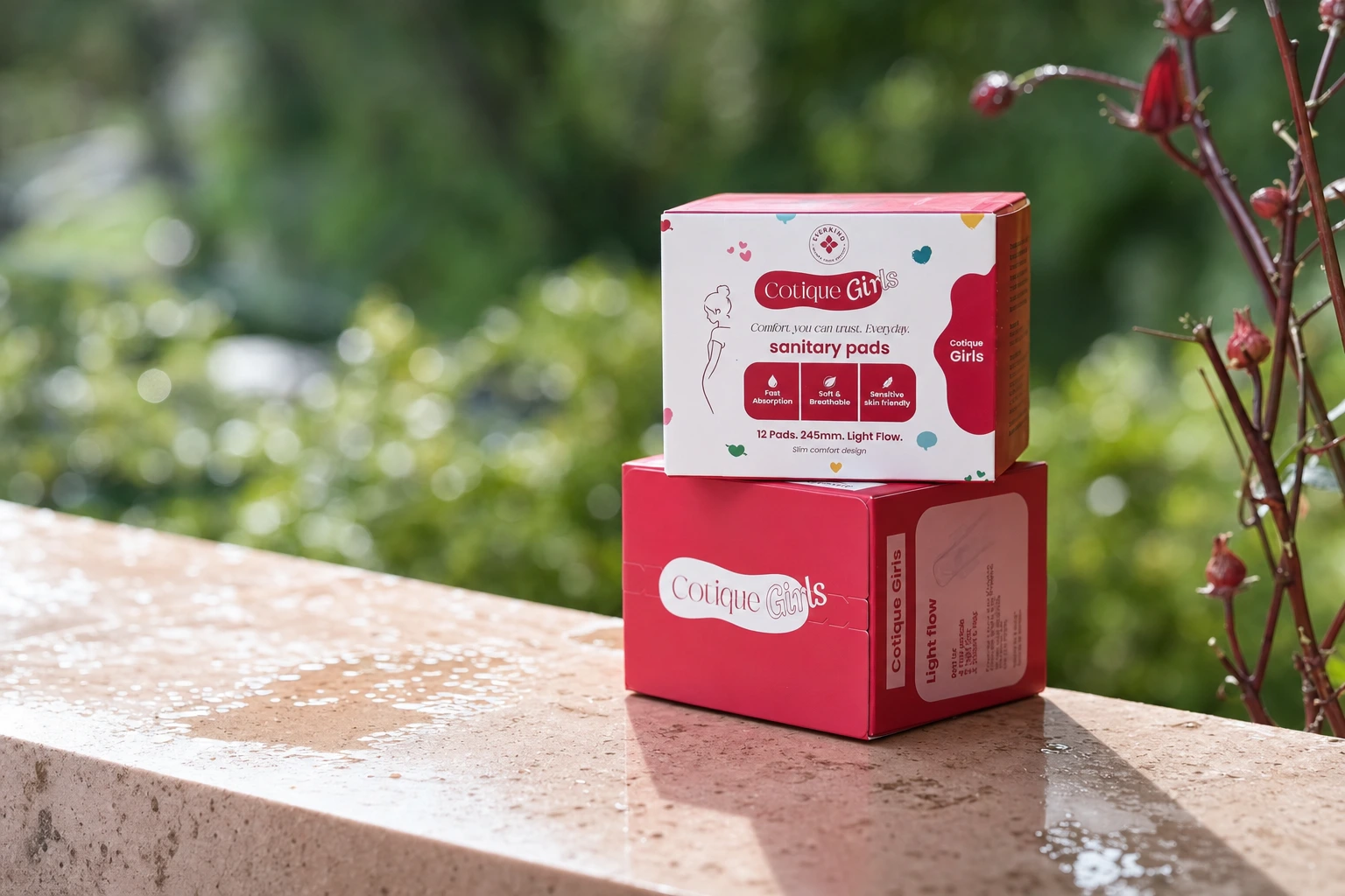 Cotique Girls pack campaign photograph
